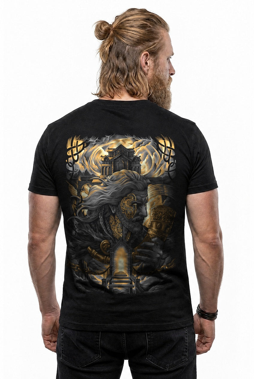 Heimdall Wächter von Asgard – Grau/Gold Rückendruck